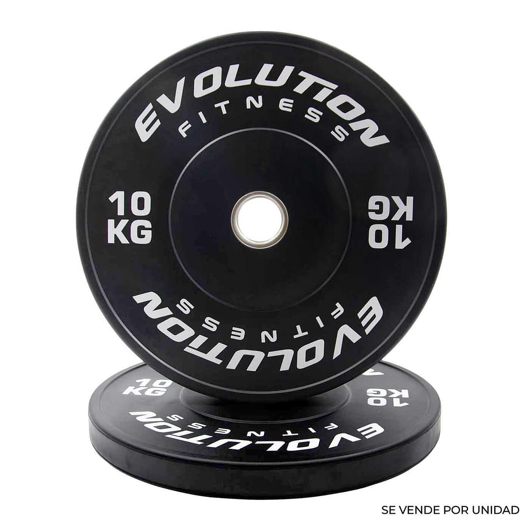 Disco Bumper Negro 10 Kg – Evolution – Compra desde el exterior - Imagen 3